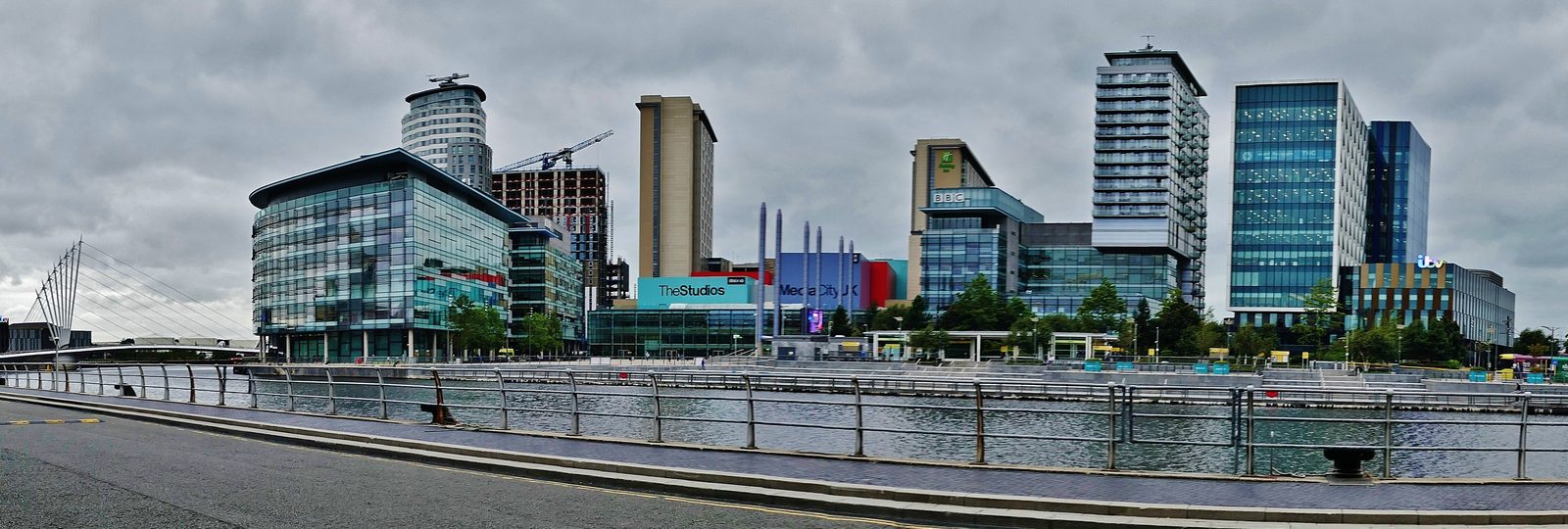 MediaCityUK complex from the waterfront